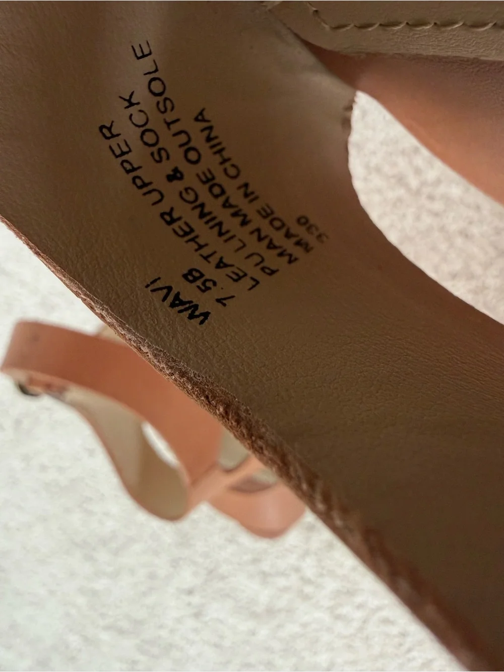 Steve Madden Women’s Tan Espadrille Wedge Sandals 7.5
